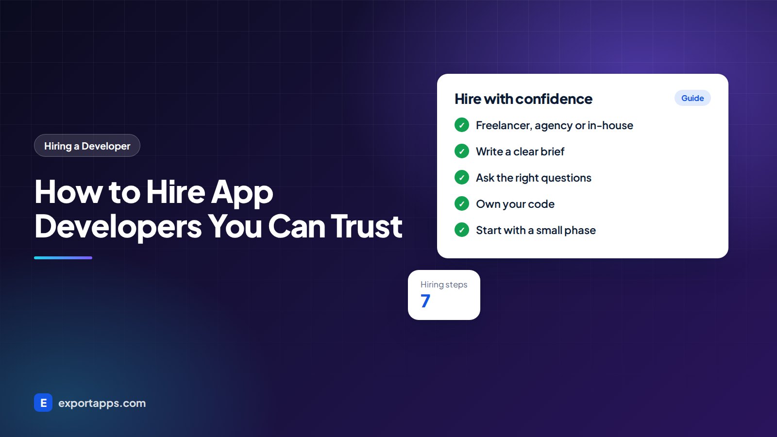 How to Hire App Developers: A Step-by-Step Guide for 2026