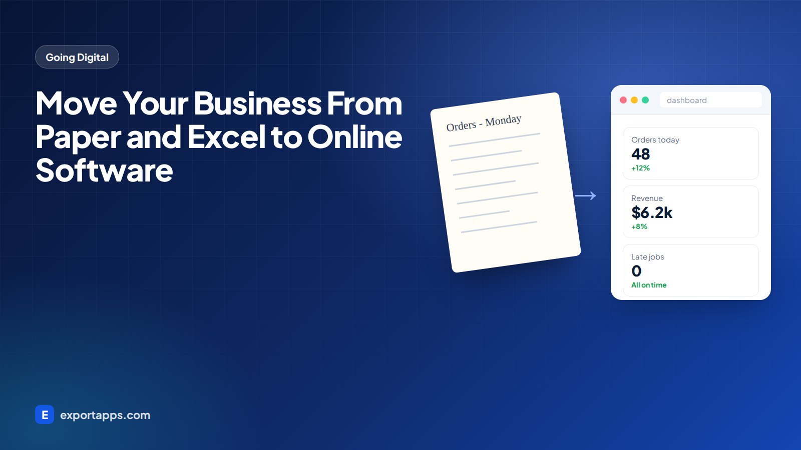 How to Move Your Business From Paper and Excel to Online Software